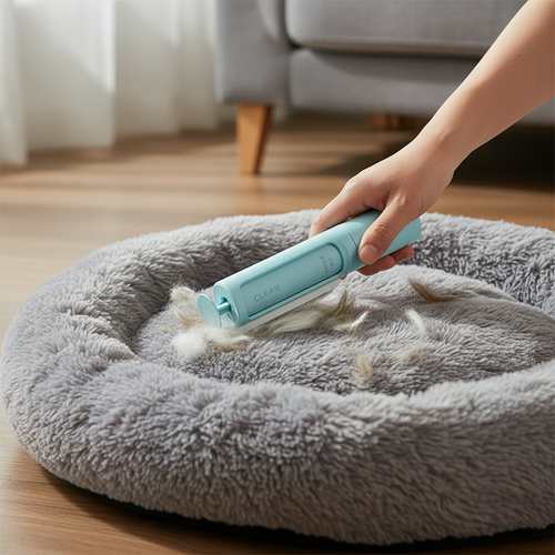 Blue Remover on Pet Bed